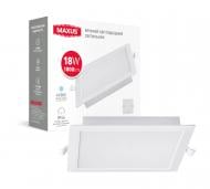 Світильник вбудовуваний (Downlight) Maxus 18 Вт 4100 К білий матовий 1-RDL-1841-IPS