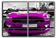 Картина модульная Ford Mustang 2015 розовый 254x178 см Hotel Arizona HD C-8 Huge-I-Pink Ford Mustang 201