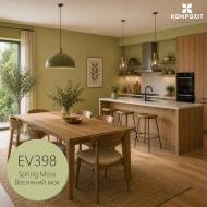 Эмаль акриловая Kompozit VELUX шелковистый мат EV398 Весенний мох 2,5 л
