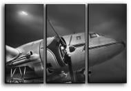 Картина модульная Самолет винтаж 84x56 см Hotel Arizona HD CVS-3-IFR-Vintage Airplane-22x33