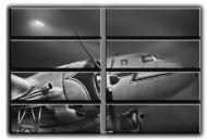 Картина модульная Самолет винтаж 254x178 см Hotel Arizona HD CVS-8 Huge-IFR-Vintage Airplane-