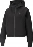 Джемпер Puma Ferrari Style Wmn Hd Swt Jkt 53177601 р. L черный