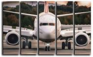 Картина модульная Boeing 737 140x89 см Hotel Arizona HD CVS-5-IFR-Airplane Aviation-35x5