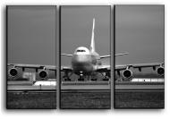 Картина модульная Boeing 747 на взлете 84x56 см Hotel Arizona HD 3-4482343871--22x33-B-W