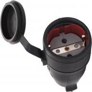Розетка кабельна Bemis BK1-1402-2311 із заземленням 250В IP55 чорний