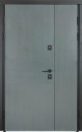 Дверь входная Булат Термо House-703 антрацит / дуб полярный 2050x1200 мм правая