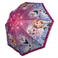 Дитяча парасолька-тростина з принцесами та воланамиPaolo Rossi рожево-блакитний 011-4