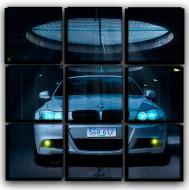 Картина модульная Авто BMW 77x77 см Hotel Arizona HD CVS-9-IFR-Sport Car BMW in Garag
