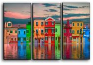 Картина модульная Венеция 84x56 см Hotel Arizona HD CVS-3-IFR-Venice Cityscape-22x33