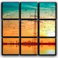 Картина модульная Закат солнца 77x77 см Hotel Arizona HD CVS-9-IFR-Sunset Reflection-30x3 Картина модульная Закат солнца 77x77 см Hotel Arizona HD CVS-9-IFR-Sunset Reflection-30x3