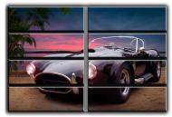 Картина модульная AC Cobra винтажные авто 254x178 см Hotel Arizona HD C-8 Huge-I-Vintage Car AC Cobra-