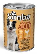 Консерва для взрослых собак для всех пород SIMBA. Adult курица и индейка 415 г