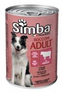 Консерва для взрослых собак для всех пород SIMBA. Adult говядина 415 г