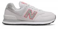 Кроссовки женские демисезонные New Balance WL574AP2 р.37,5 белые