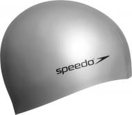 Шапочка для плавания Speedo Plain Flat Silicone Cap 8-709911181 one size серебряный