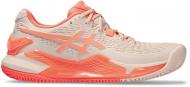 Кроссовки женские демисезонные Asics GEL-RESOLUTION 9 CLAY 1042A224_700 р.40 коралловые