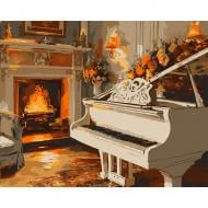 Картина по номерам Белый рояль 40х50 см Santi