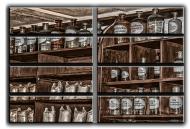 Картина модульная Старая аптека 254x178 см Hotel Arizona HD CVS-8 Huge-IFR-Vintage Pharmacy-