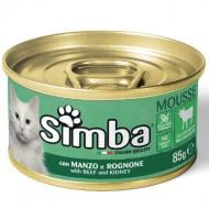 Консерва для дорослих котів SIMBA. з телятиною 85 г