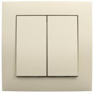 Вимикач перехресний двоклавішний Efapel Logus без підсвітки слонова кістка 21204 TMF