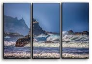 Картина модульная Атлантический океан 84x56 см Hotel Arizona HD CVS-3-IFR-Ocean and Rocks-22x33