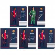 Тетрадь школьная 18 лист. ячейка FC Barcelona KITE