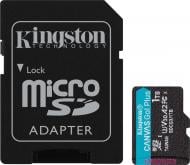 Карта памяти Kingston microSDXC 1 ТБ Class 10UHS-I Class 3 (U3) (SDCG3/1TB ) Canvas Go! Plus + SD-адаптер