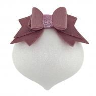 Декорація новорічна MIS LT Дзиґа 8 см білий/рожевий