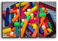 Картина модульна Конструктор 84x56 см Hotel Arizona HD CVS-3-IFR-Colorful Rods-22x33