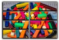 Картина модульная Конструктор 254x178 см Hotel Arizona HD CVS-8 Huge-IFR-Colorful Rods-70x