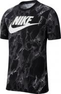 Футболка Nike M NK TEE FRAN SWOOSH AOP CD1282-010 р.M чорний