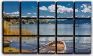 Картина модульная Баварское озеро Кимзее 127x77 см Hotel Arizona HD CVS-15-IFR-Chiemsee Bavaria Lake