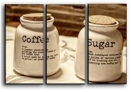 Картина модульная Кофе и сахар 84x56 см Hotel Arizona HD CVS-3-IFR-Sugar and Coffee-22x33