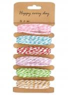 Набор лент для упаковки 19332 6 шт. 0,3 см 5,5 м разноцветный