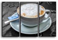 Картина модульная Капучино с пенкой 84x56 см Hotel Arizona HD CVS-3-IFR-Cappuccino-22x33