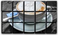 Картина модульная Капучино с пенкой 127x77 см Hotel Arizona HD CVS-15-IFR-Cappuccino-30x50