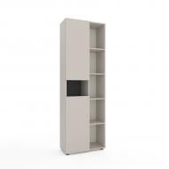 Шафа Metkas Home B006R 2130х700х350 мм кашемір / антрацит /