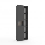 Шкаф Metkas Home B006R 2130х700х350 мм антрацит/кашемир