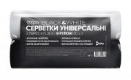 Салфетки Добра господарочка Универсальные 23х30 см 30 шт./уп. белые с черным