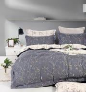 Комплект постельного белья Spring семейный серый с рисунком La Nuit