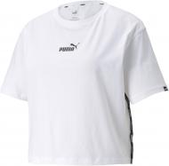 Футболка Puma POWER Cropped Tee 85593302 р.M белый