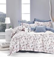 Комплект постельного белья Tendresse семейный белый с принтом La Nuit