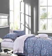 Комплект постельного белья Sapphire Beauty семейный синий с рисунком La Nuit