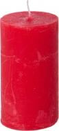 Свеча Рустик цилиндр красный C5510-125 Luna