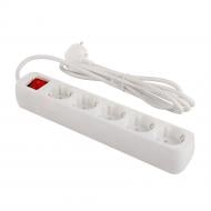 Мережевий фільтр ColorWay із заземленням 5 гн. white 2 м CW-PSEA52W