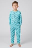 Пижама для мальчиков HW с принтом лонгслив-штаны р.110-116 серый