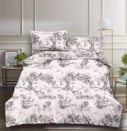 Комплект постельного белья Campo семейный белый с принтом La Nuit