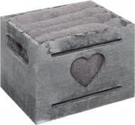 Набор полотенец в коробке 4 шт. 30x30 см серый