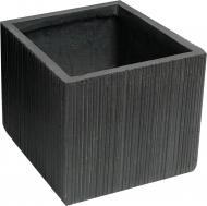 Кашпо Engard Гренна GA58-1 32х32х32 см квадратный 33 л серый