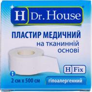 Пластир Dr. House на тканинній основі 5 х 500 см в картонній упаковці 1 шт.